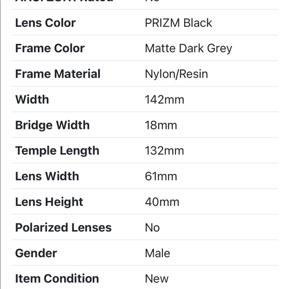 SOLD—Drop Point Armed Forces Collection Oakley Sunglasses NWT • Dark grey frame - Picture 9 of 9